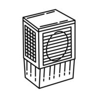 Air Cooler Icon. Doodle Hand Drawn or Outline Icon Style vector