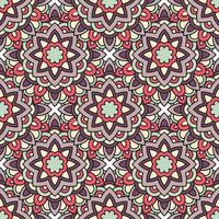 Ethnic tribal pattern, outline style vector