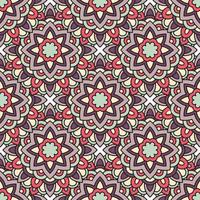 Ethnic tribal pattern, outline style vector