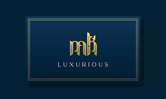 Vintage royal initial letters MK logo. vector