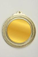 Medallion made of gold, silver and bronze photo
