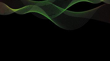 wave abstract background with black base vector