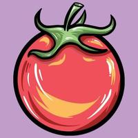 tomato cartoon vector illustration