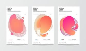 elemento de diseño forma líquida ilustración de fondo abstracto vector