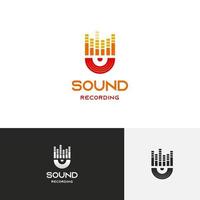Vector graphic of Music audio sound wave logo