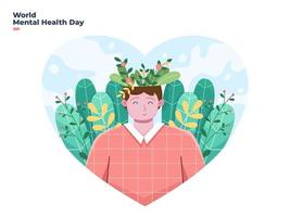 10 October World Mental Health Day vector illustration
