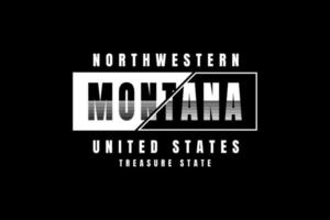 Montana,t shirt retro vintage vector