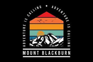 monte blackburn, diseño de silueta estilo retro vector