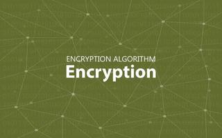 algorithm encryption illustration with constellation dot map vector