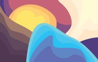 Abstract Coloful Wave vector