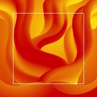 gradient yelllow 3d fluid background vector