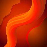orange color modern design 3d fluid background vector