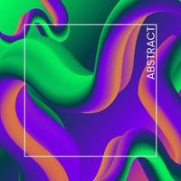 3d fluid background gradient color vector