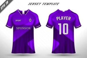 Soccer jersey and t-shirt mockup vector design template