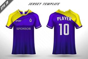 Soccer jersey and t-shirt mockup vector design template