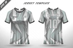 Soccer jersey and t-shirt mockup vector design template