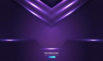 Dark purple light abstract hexagonal background vector