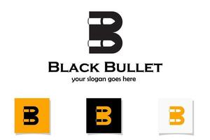 letter B and Bullet symbol vector
