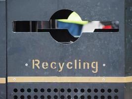 Recycling litter bin photo