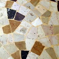 Floor with irregular tiles photo