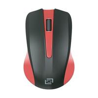 Modern black and red computer mouse vector