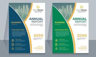 Brochure template layout design. Corporate business annual report, catalog, magazine, flyer template design. vector