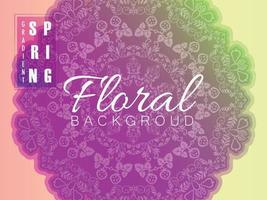 Abstract Spring Floral Pastel Color Background vector