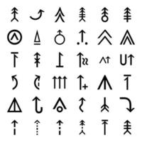 conjunto de vectores de iconos de flecha