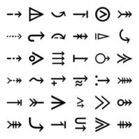 arrow icon vector set