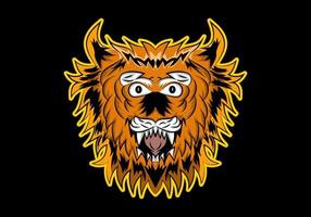 mascot illustration of a lion's head