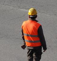 Road construction worker photo