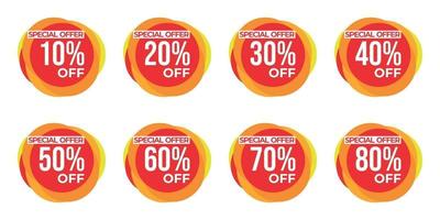 sale tag badge collection. vector
