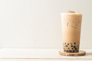 Taiwan milk tea with bubble photo