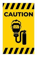 Warning Sign Breathing Apparatus Required vector