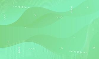 Abstract Green Fluid Wave Background vector