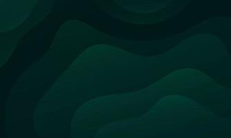 Abstract Green Fluid Wave Background vector