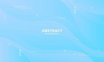 Abstract Blue Fluid Wave Background vector