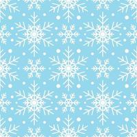 Seamless pattern with white snowflakes vector