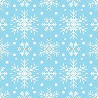 Seamless pattern with white snowflakes vector