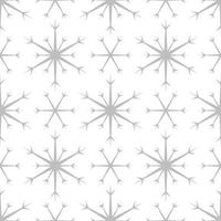 Seamless pattern of silver snowflakes vector