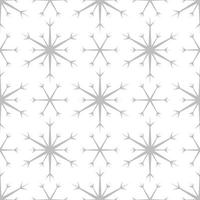 Seamless pattern of silver snowflakes vector