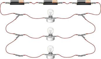 Science experiment of circuits vector