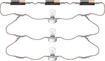 Science experiment of circuits vector
