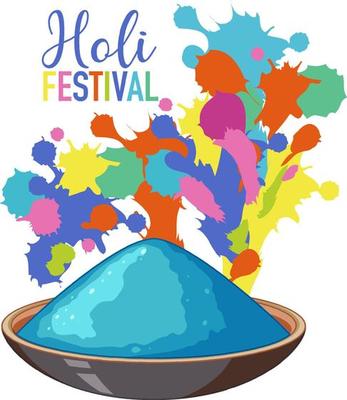 Happy Holi Fastival with colourful powders