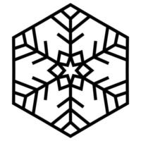 Snowflake symbol vector cut file