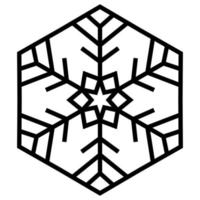 Snowflake symbol vector cut file