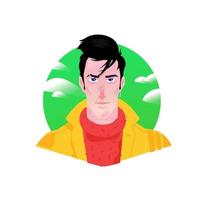 Illustration of a young stylish man vector