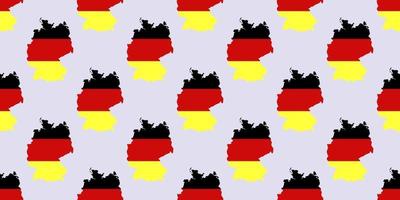 Seamless pattern of germany map isolated on light blue background. vector