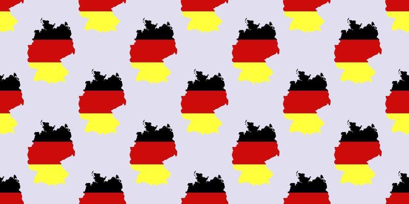 Seamless pattern of germany map isolated on light blue background.