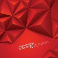 Red polygonal background vector